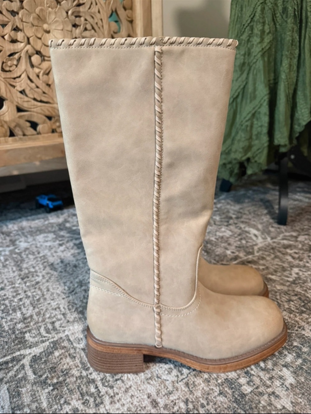 Tan tall boots